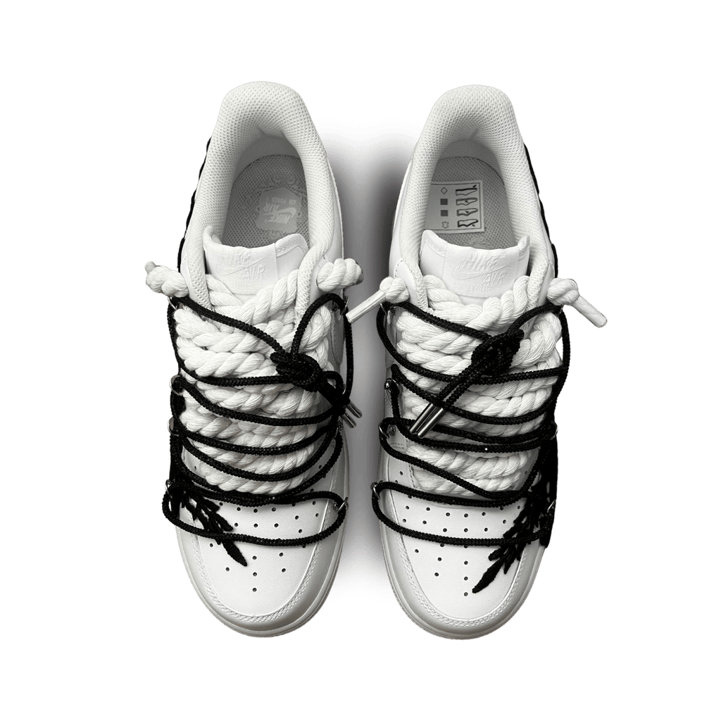 Nike Air Force 1 Rose White Black Diamond Felülnézet