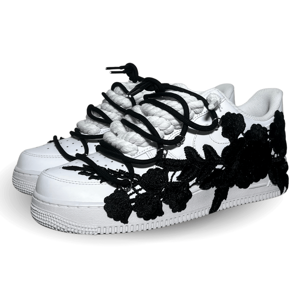 Nike Air Force 1 Rose White Black Laced Up Csanadsoles