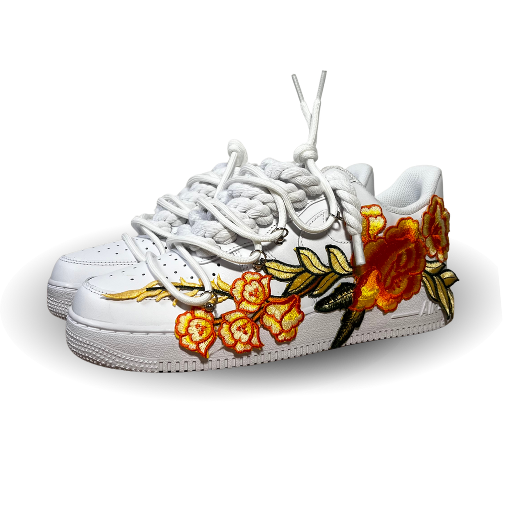 Nike Air Force 1 Rose Yellow Laced Up Csanadsoles