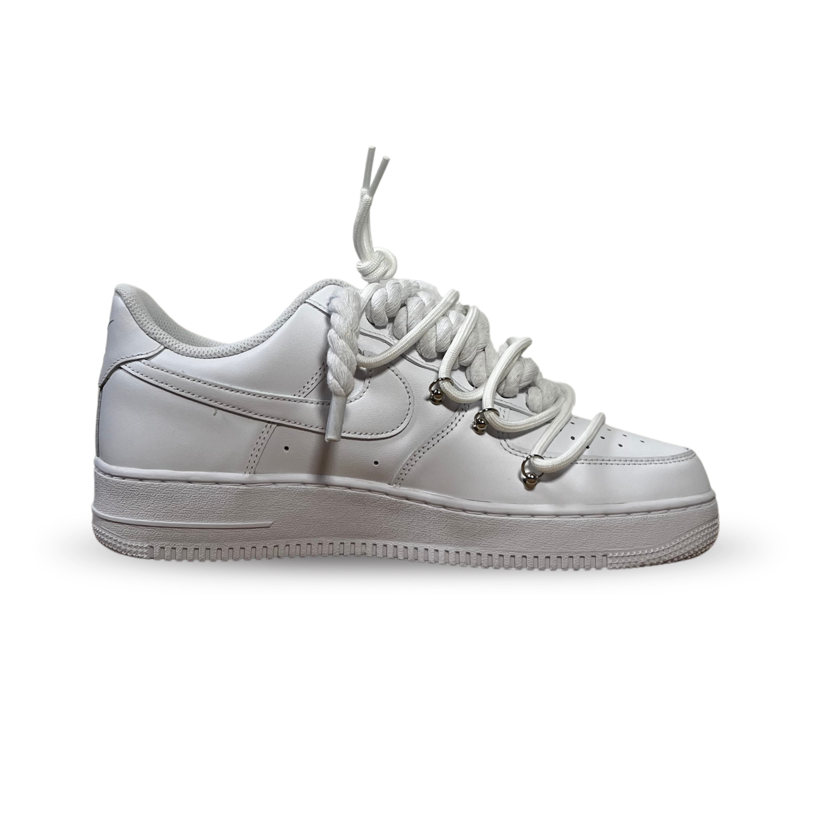 Nike Air Force 1 Rose Yellow Laced Up Belső oldalnézet