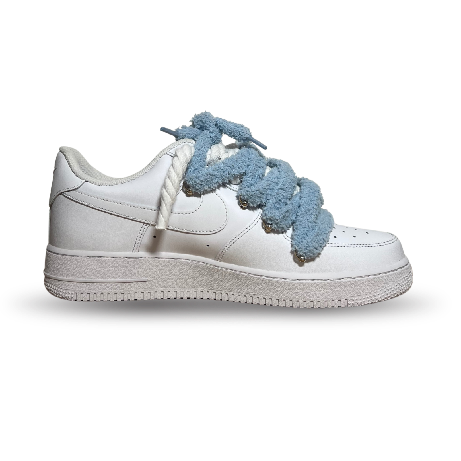 Nike Air Force 1 White Chimney Cake Baby Blue Belső oldalnézet