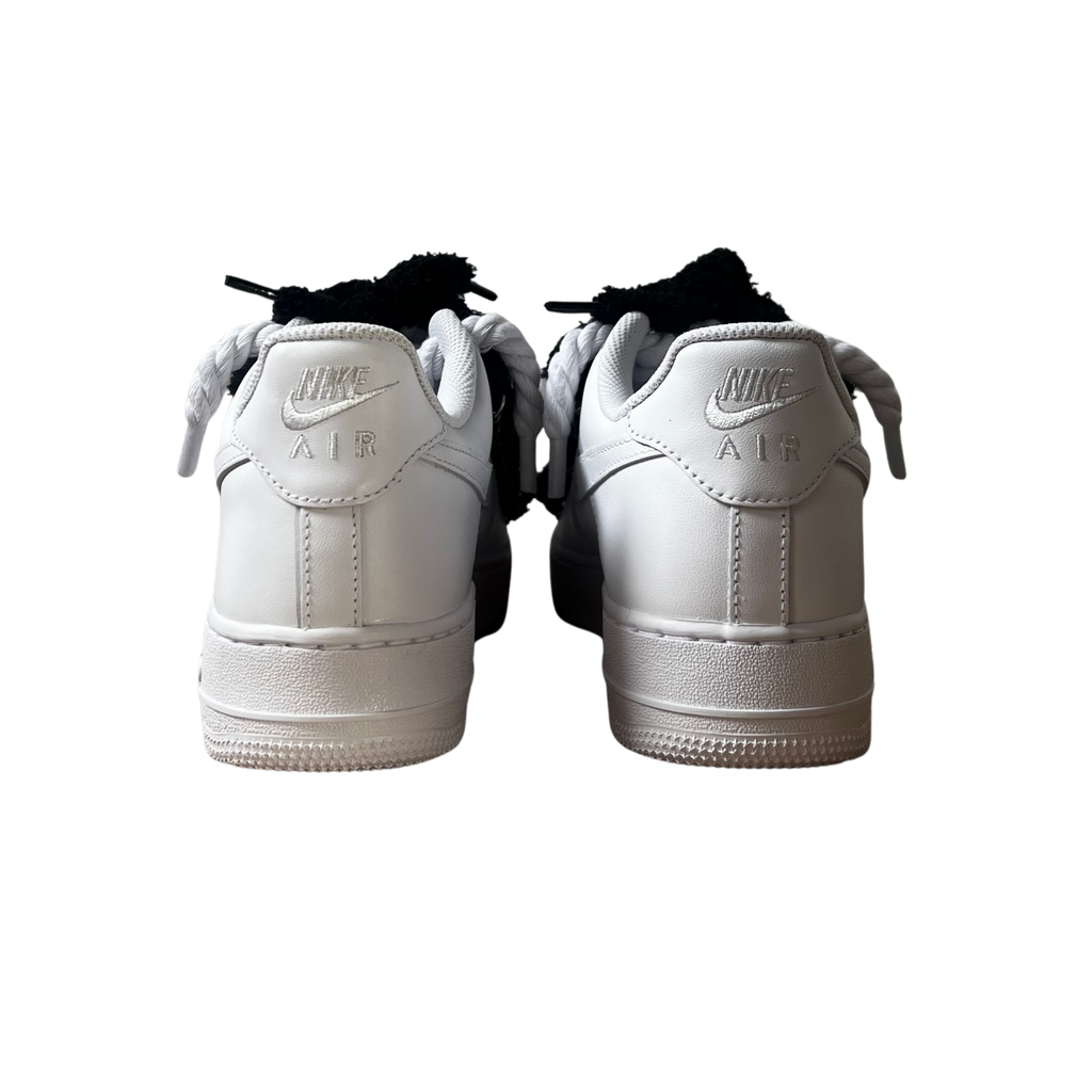 Nike Air Force 1 White Chimney Cake Black Hátulnézet