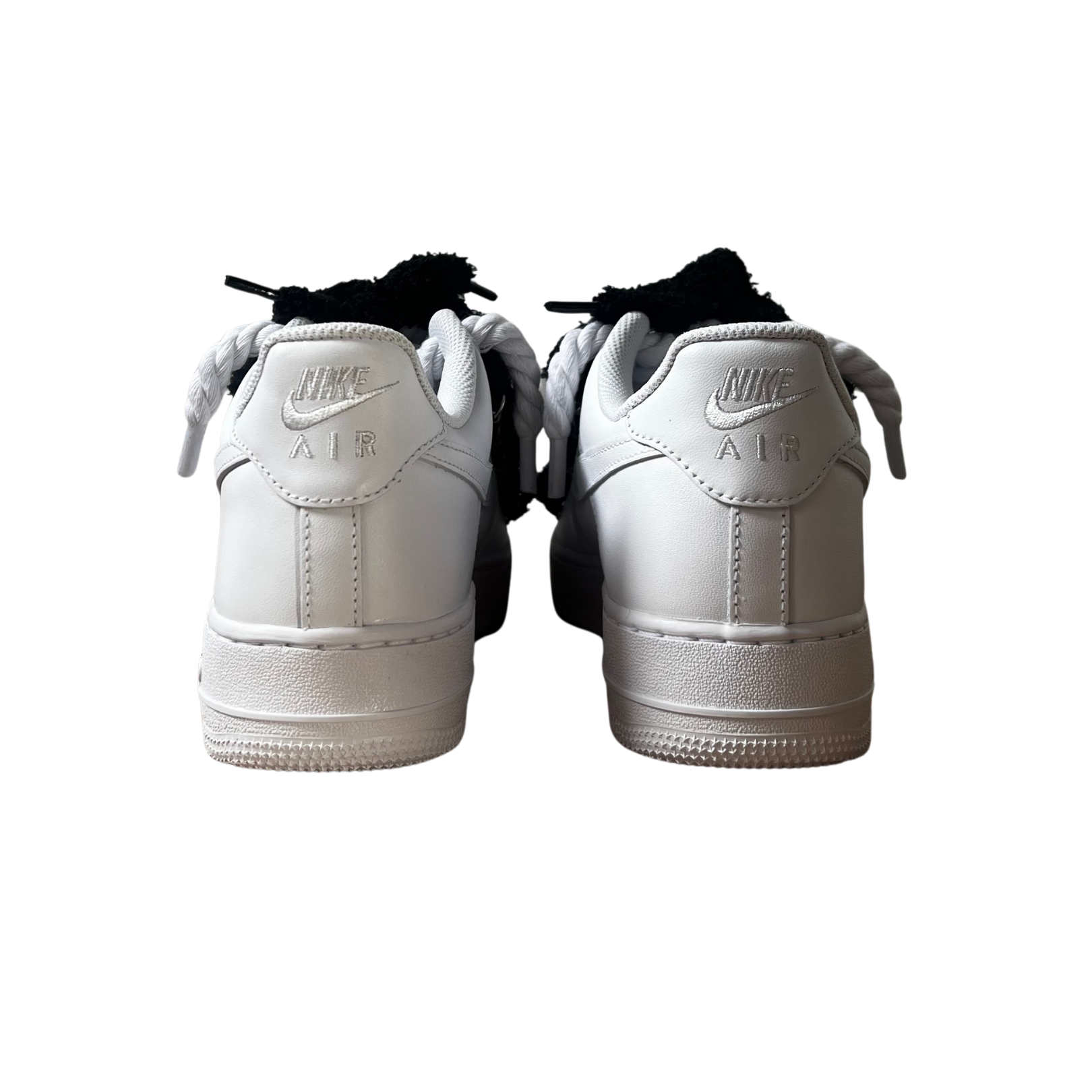 Nike Air Force 1 White Chimney Cake Black Hátulnézet