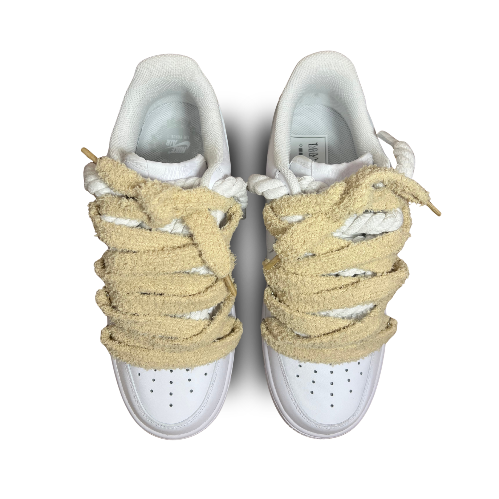 Nike Air Force 1 White Chimney Cake Cinnamon Felülnézet