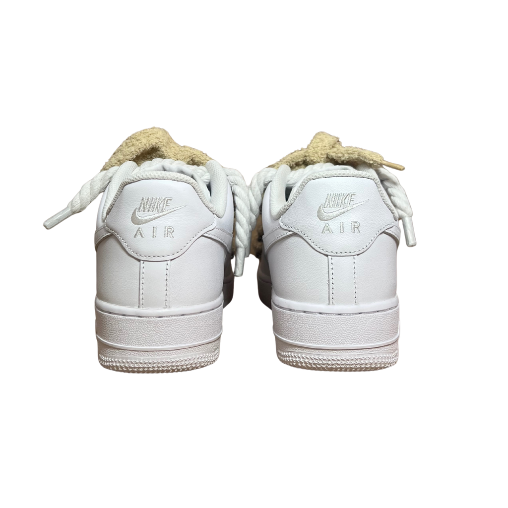 Nike Air Force 1 White Chimney Cake Cinnamon Hátulnézet