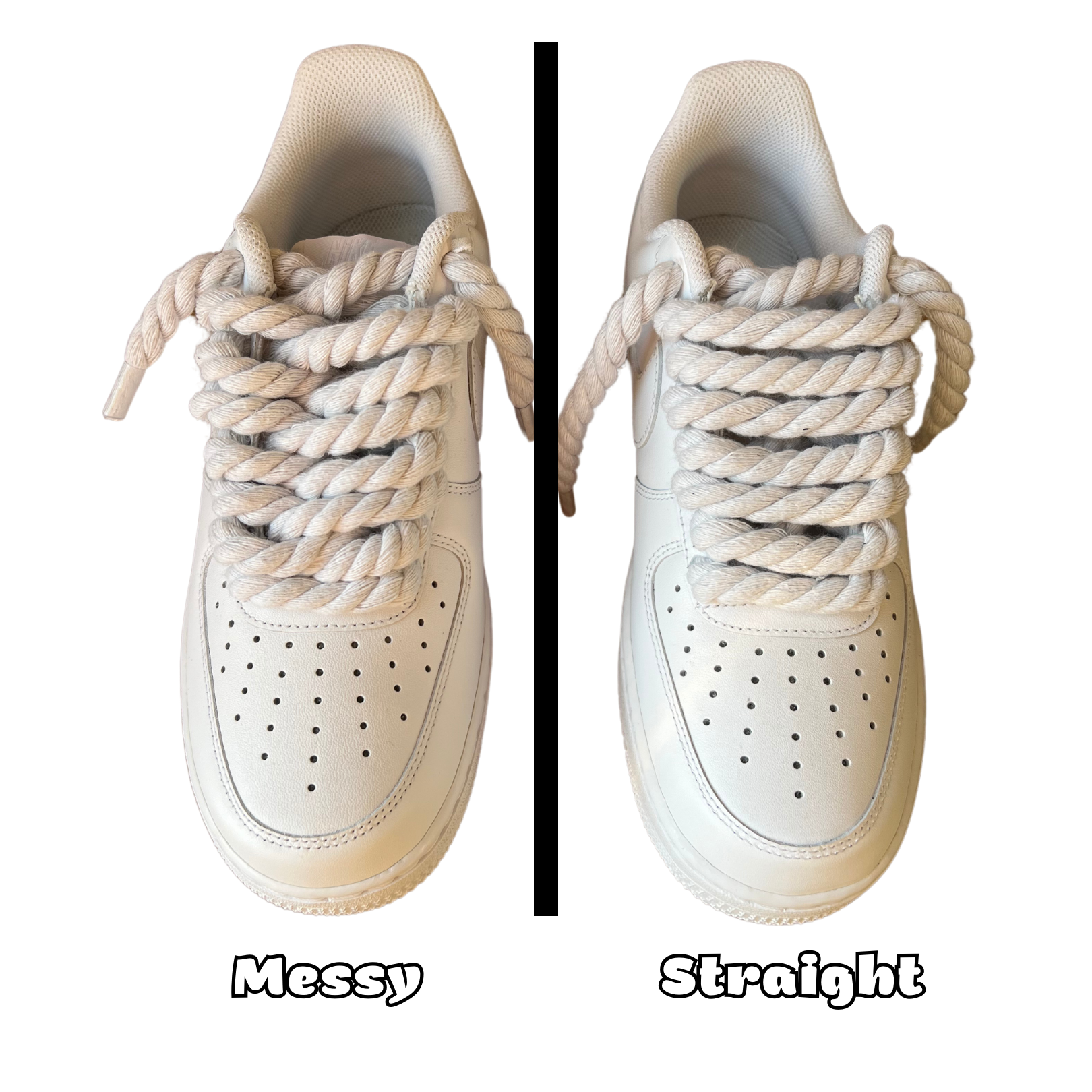 Rope Lace Staight or Messy Csanadsoles