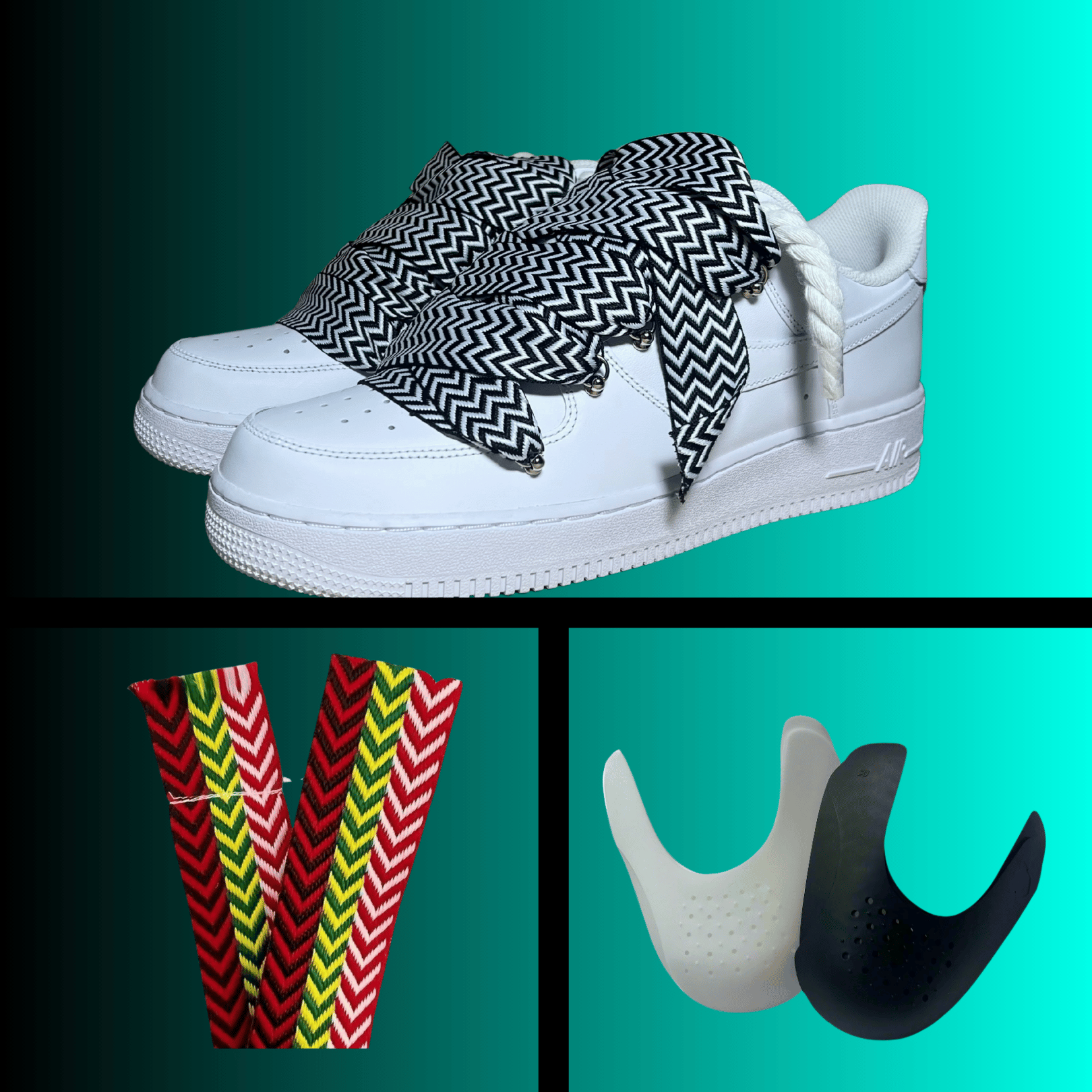 White Lanvin Rope Lace Air Force Bundle Csanadsoles