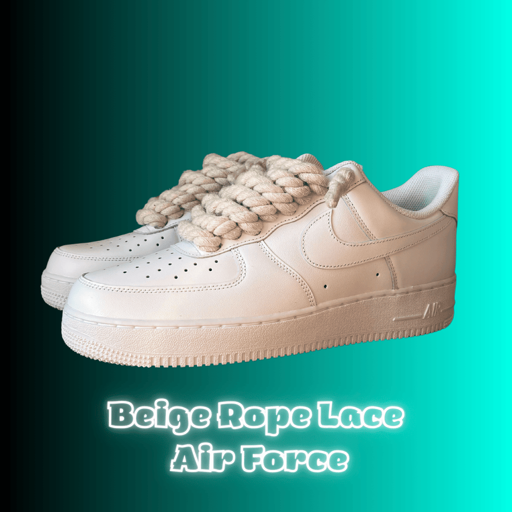 White Rope Lace Air Force
