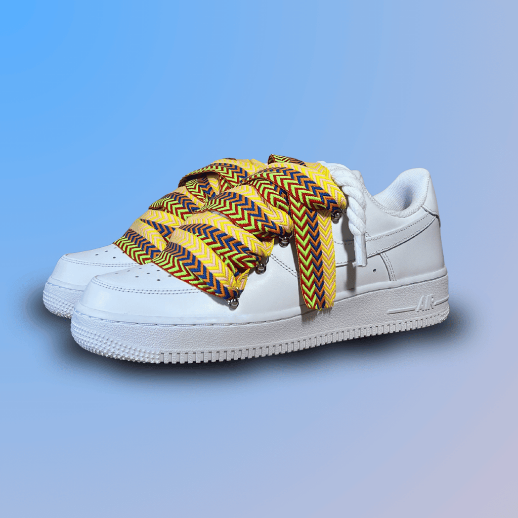 Nike Air Force 1 Lanvin Rope Lace Yellow Blue